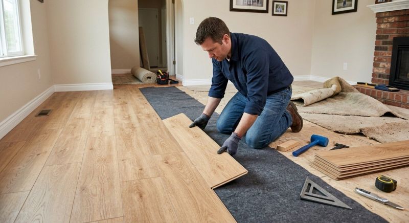 Laminate Floor Remodeling in Ozaukee County, WI