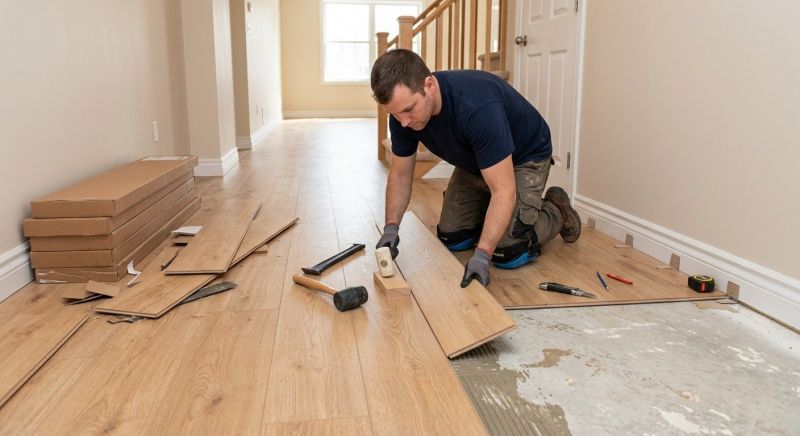 Laminate Floor Replacement in Franklin, WI
