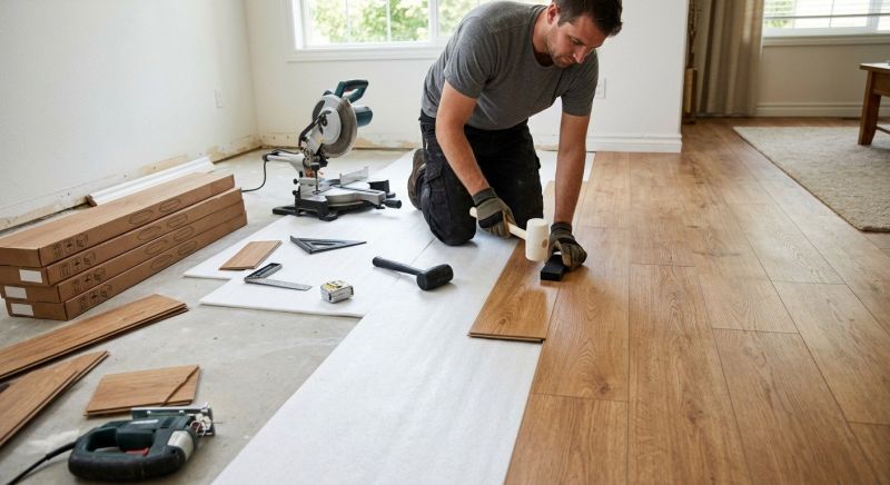 Laminate Floor Replacement in Pewaukee, WI