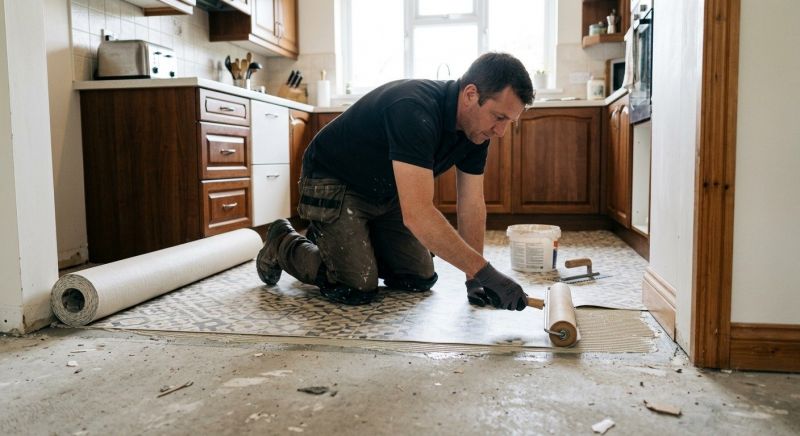 Linoleum Floor Installation in Kewaskum, WI