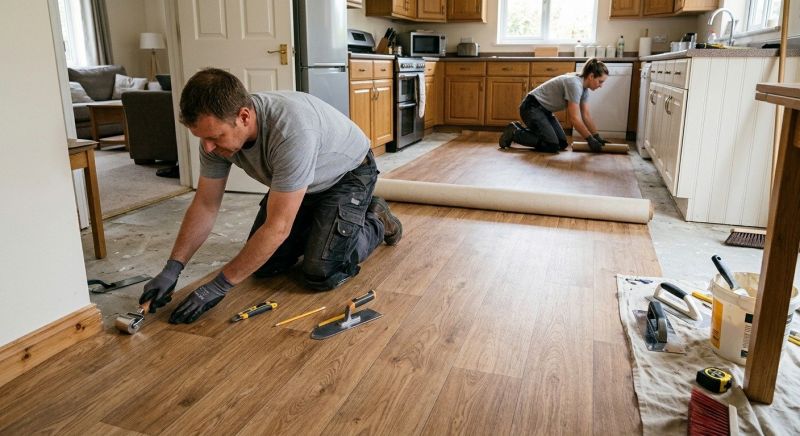 Linoleum Floor Installation in Ozaukee County, WI