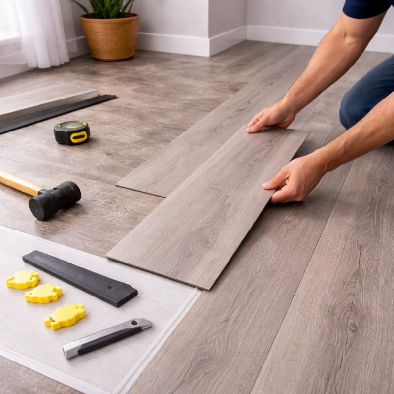 Luxury Vinyl Tile Installation in Mequon, WI