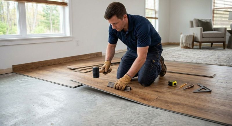 Luxury Vinyl Tile Installation in Pewaukee, WI