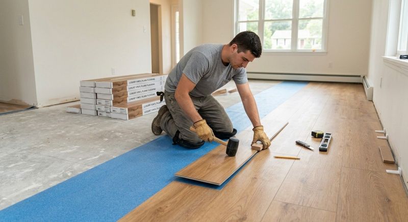 Lvt Flooring Installation in Richfield, WI