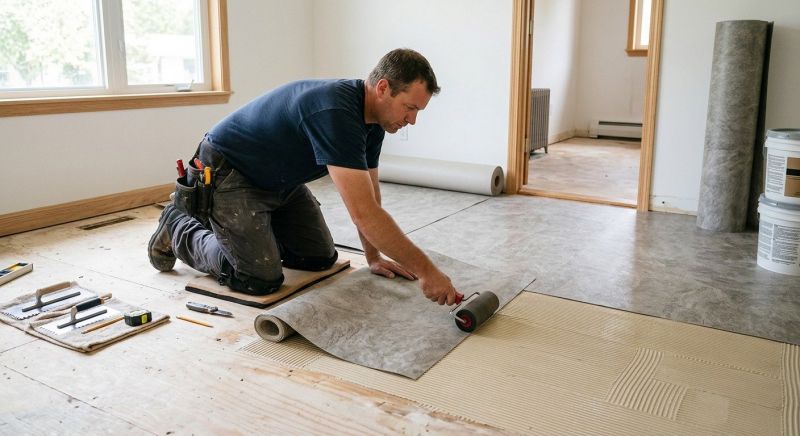 Sheet Flooring Installation in Belgium, WI