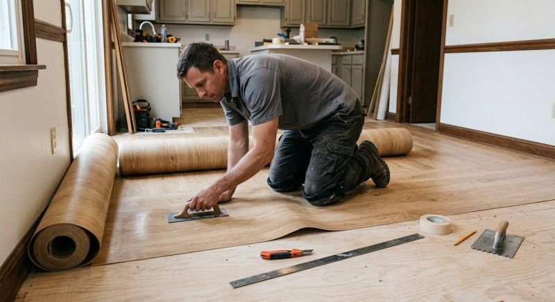 Sheet Flooring Installation in Colgate, WI