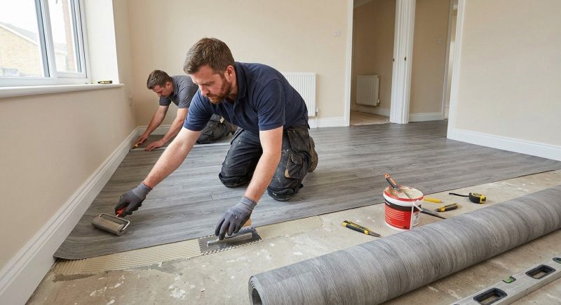 Sheet Flooring Installation in Grafton, WI
