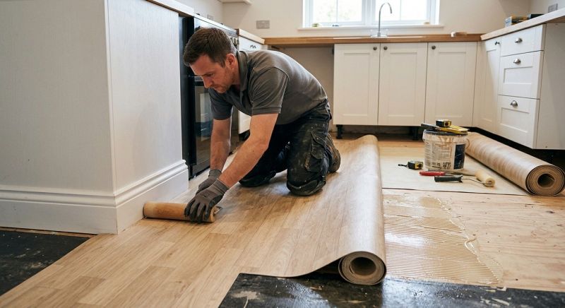 Sheet Linoleum Installation in Hartland, WI