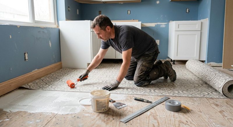 Sheet Linoleum Installation in New Berlin, WI