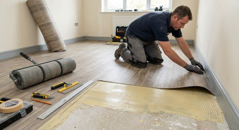 Sheet Vinyl Installation in Franklin, WI