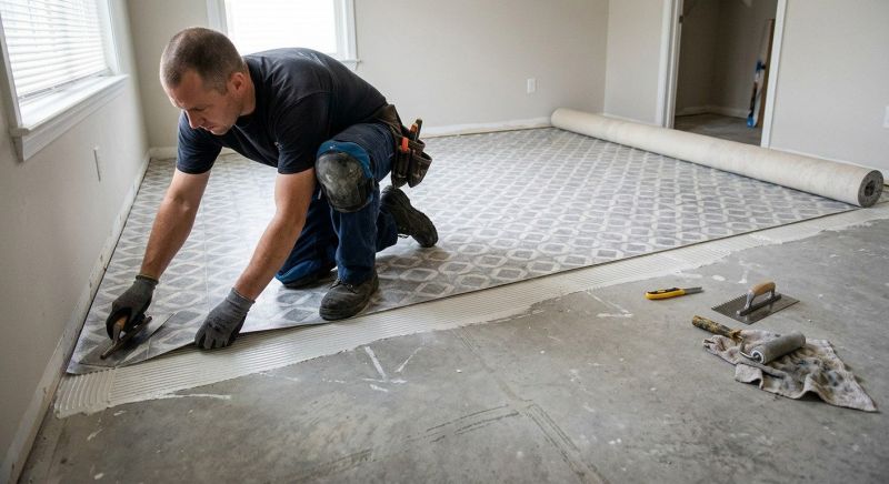 Sheet Vinyl Installation in Fredonia, WI