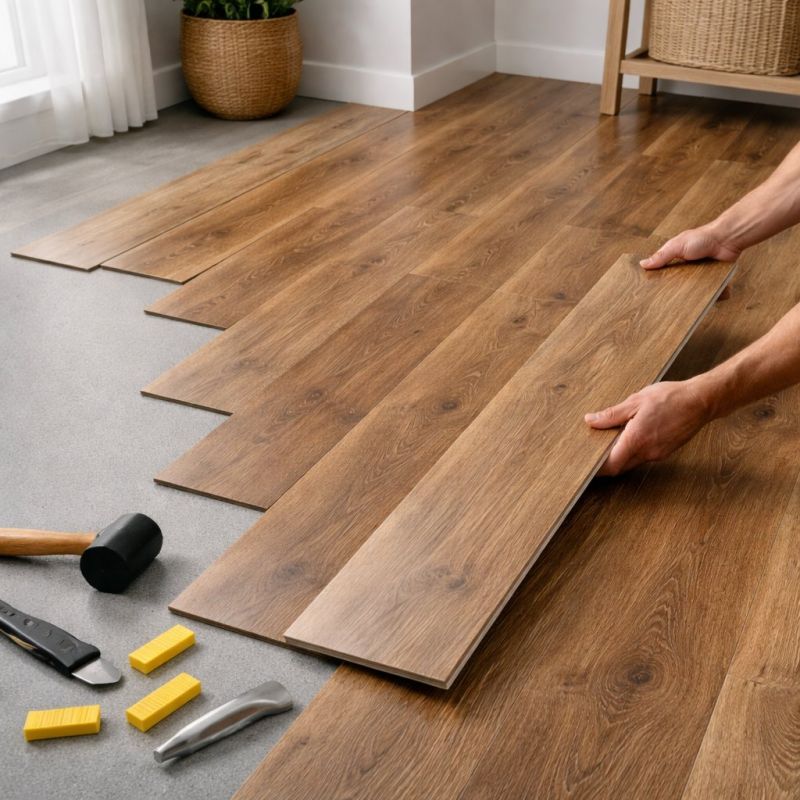 Vinyl Plank Floor Installation in Ozaukee County, WI